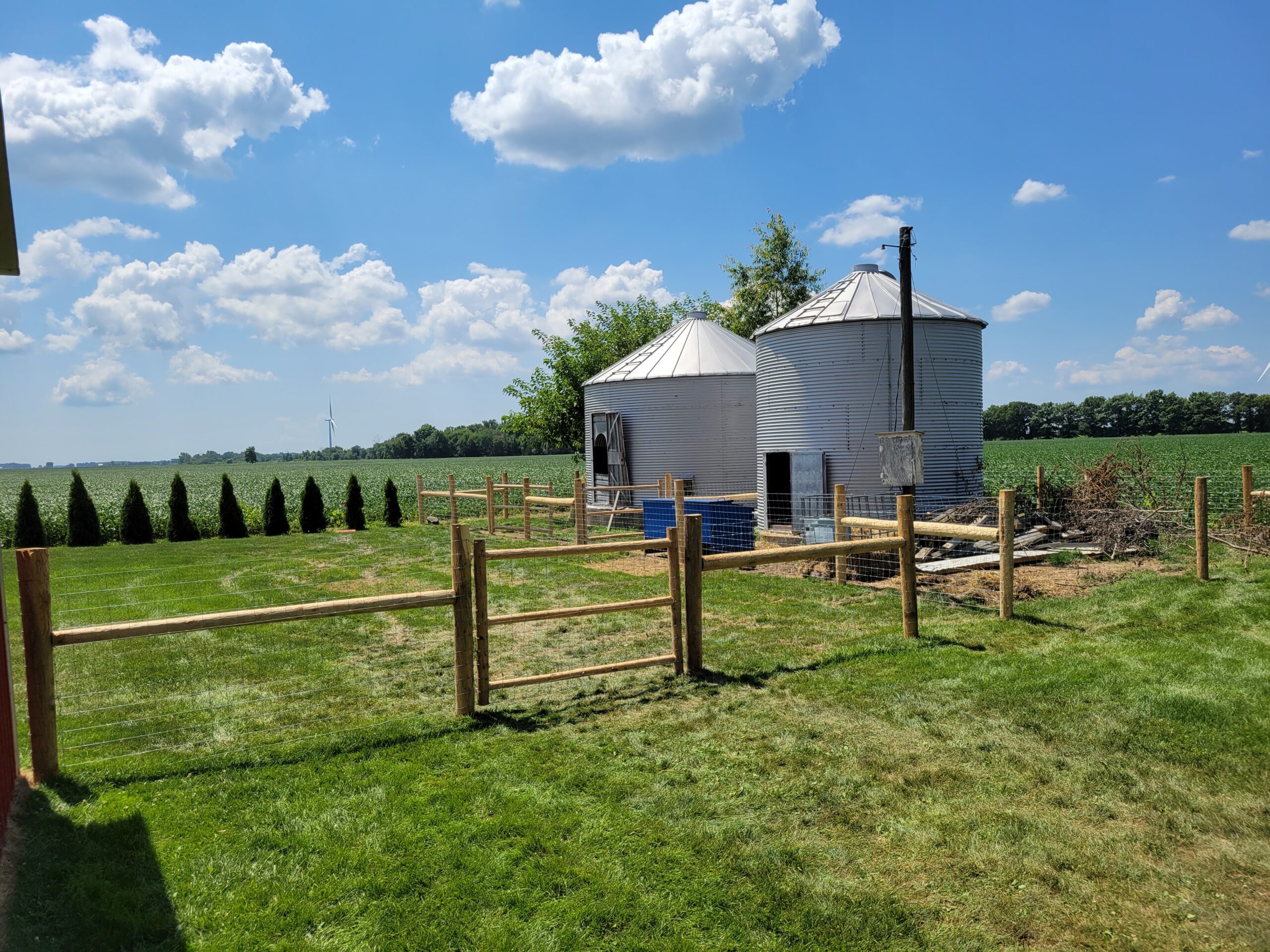 Cedar fence gates